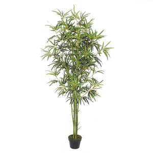 Decoración del hogar al por mayor árbol de bambú de la suerte artificial de plástico, plantas de bambú artificiales, bambú artificial verde de plástico - Product Image 2