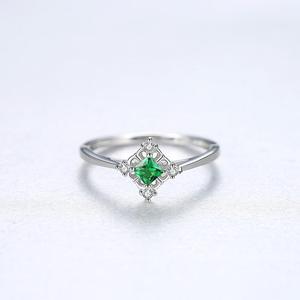 CZCITY Thiết Kế Mới Sterling <span class=keywords><strong>Silver</strong></span> Flower Shape Nhẫn Nhỏ CZ Pave Nhẫn Phụ Nữ Nhẫn Cưới Trang Sức Bán Buôn - Product Image 5