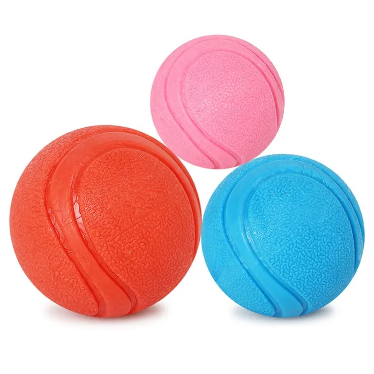 Бестселлер Amazon Жесткая игрушка TPR Прочный прочный жевательный резиновый неразрушимый мяч для собак