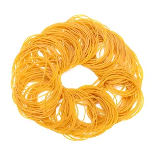 Professional manufacturer 2.5 Inches in Diameter 100% natural Yellow Elastic Rubber Bands