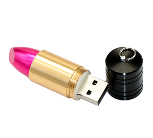 Lápiz de labios rojo, rosa y rosa, memoria USB 2,0, 64GB, 32GB, 16GB, 8GB, 4GB, lápiz <span class=keywords><strong>labial</strong></span> de Metal - Product Image 4