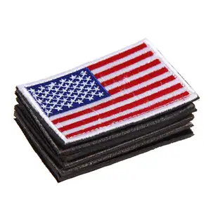 Remendo americano bandeira gancho e laço tático patches emblema