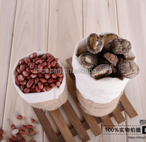 Rund 5 kg 10 kg Jute sackleinen reis tasche für förderung - Product Image 4