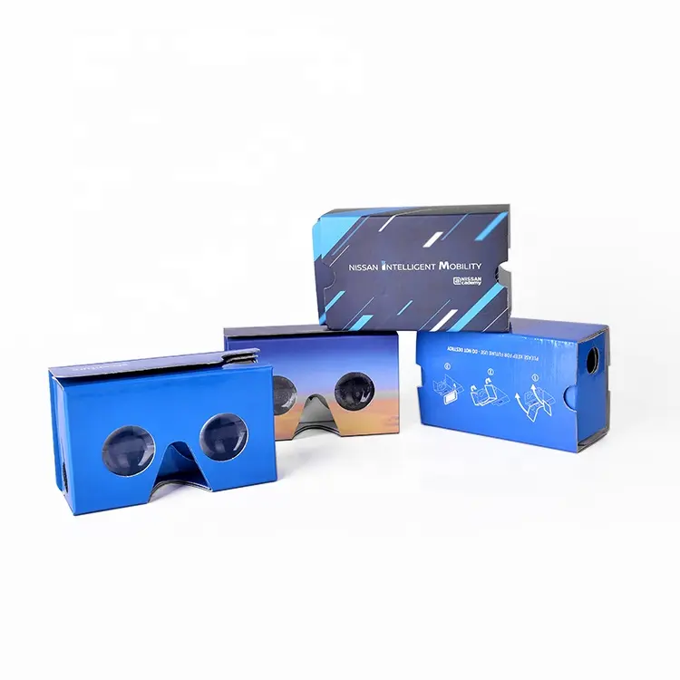 Заводская цена OEM Индивидуальные 37 мм Объективы Google Cardboard V2 3D очки виртуальной реальности картон виртуальной реальности