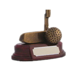 Черный, белый, резиновый трофей чемпиона для гольф-клуба - Product Image 3