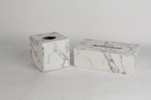 Hình Chữ Nhật Giả Da Đá Cẩm Thạch In Hộp Lưu Trữ Mô - Product Image 6