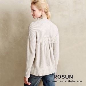 euro style pull femmes <span class=keywords><strong>blanc</strong></span> pour les dames chandail à <span class=keywords><strong>col</strong></span> roulé en tricot - Product Image 2