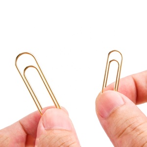 <span class=keywords><strong>Taille</strong></span> mixte Grands trombones Plaque d'or de haute qualité Trombones géants en métal Jumbo - Product Image 3