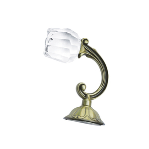 Attaches de rideaux élégantes et modernes en forme de rose, en alliage et en cristal, durables, pour le salon, accessoires d'attache de rideaux - Product Image 4