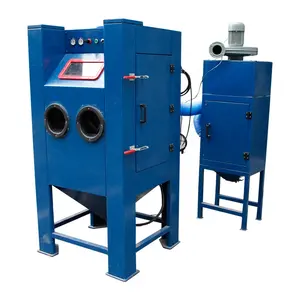 Manual type Turntable dry sandblasting machine for blasting