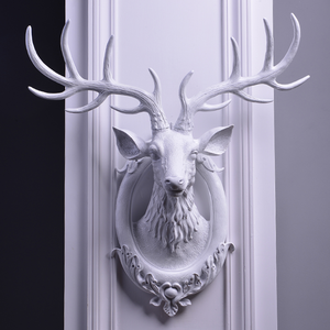 Moderna testa di animale appeso a <span class=keywords><strong>parete</strong></span> scultura in resina animale teste di <span class=keywords><strong>cervo</strong></span> decorazione della <span class=keywords><strong>parete</strong></span> - Product Image 3
