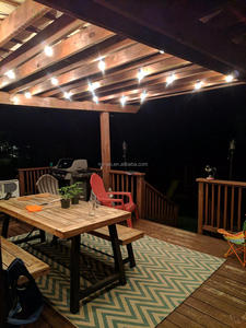 Điện Áp Thấp Đầy Màu Sắc Festoon Lights 10M 20 G50 RGB Bulb Ngoài Trời Không Thấm Nước Belt Garland Lights Với Màu Led Bulbs - Product Image 4