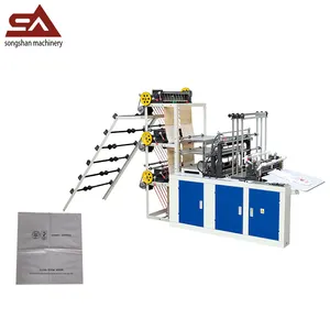 High output three layers six line cold cutting bag making machine for garbage bags