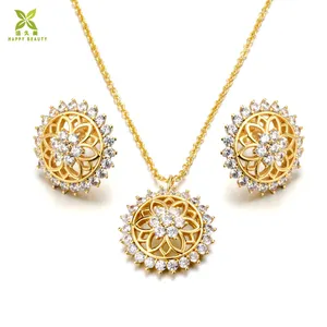 22ct gold plated sunflower personalized bridesmaid earrings jewelry set gift