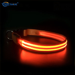 Shenzhen Pets Accesorios grueso humano fuerte Martingale, cuello de cabeza, colorido <span class=keywords><strong>Collar</strong></span> de neón Led para perro y gato - Product Image 3