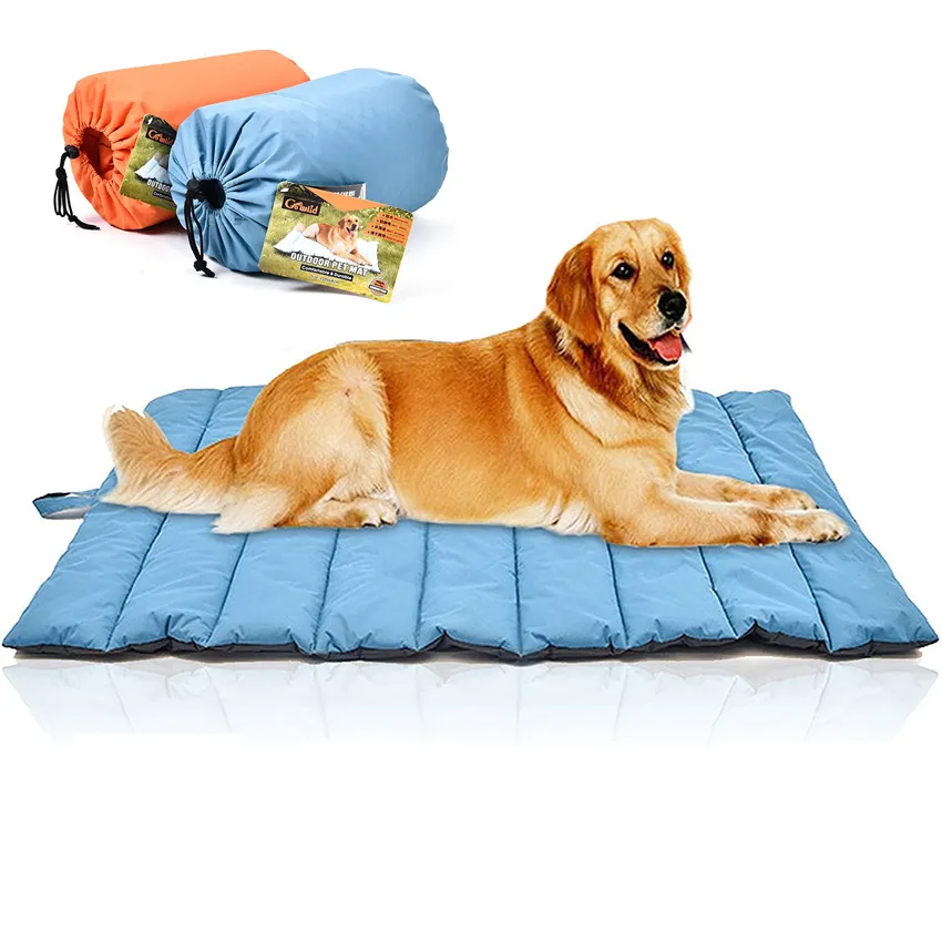 Cama de cachorro seca grande, dobrável, à prova d' água, saco de armazenamento, cama de cachorro de alta qualidade