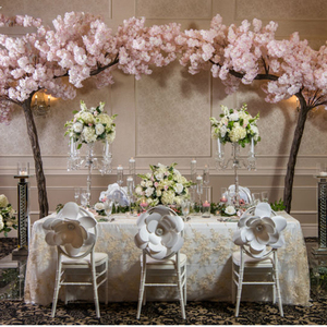 Centre de table en fleurs de cerisier rose pour décoration de mariage - Product Image 6