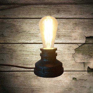Lámpara de Pie Decorativa Steampunk para el Hogar, Iluminación <span class=keywords><strong>Industrial</strong></span> Vintage, Lámparas de <span class=keywords><strong>Mesa</strong></span> Negras, Lámpara de Escritorio Eléctrica de Hierro Forjado - Product Image 4