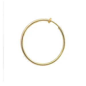 60毫米夹耳环黄铜弹簧圈，用于非耳洞女性耳环