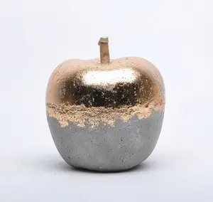 Цементный Материал, рождественские подарки, золотой и серый яблоко, абстрактный современный домашний декор
