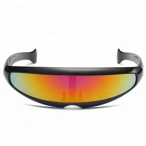Gafas de sol de <span class=keywords><strong>Alien</strong></span> de talla única para niños, <span class=keywords><strong>lentes</strong></span> de una pieza, en colores, en Stock, baratas, 2021 - Product Image 1
