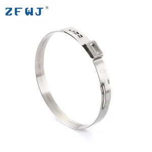 Hose Clamps Manufacturer 55-58mm High Pressure Custom Adjustable Types Stainless Steel Single Ear Hose Clamp