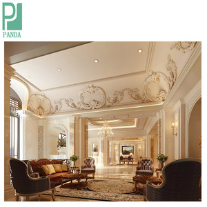 Cornici e modanature decorative <span class=keywords><strong>in</strong></span> <span class=keywords><strong>gesso</strong></span> a forma di rosa per soffitti e pareti classici - Elegante finitura architettonica per interni - Product Image 5