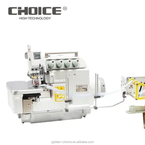 Máquina de coser overlock de toallas de tracción directa de 4 hilos GC5214EX-TW-D de alta calidad