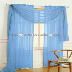 NEW ARRIVAL 60"x216" Red by Royal Luxury Linen <strong>Window</strong> Scarf Sheer <strong>Voile</strong> - Product Image 3