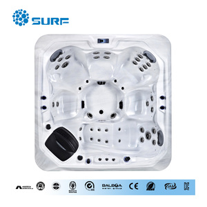 Diseño moderno 6 personas bañera de hidromasaje jacuzzi piscina de hidromasaje bañeras de hidromasaje al aire libre con sistema Balboa - Product Image 2