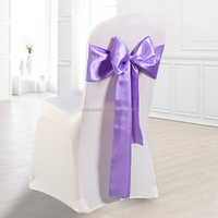 Ceinture de chaise en satin d'hôtel de mariage de nouveau style en vente