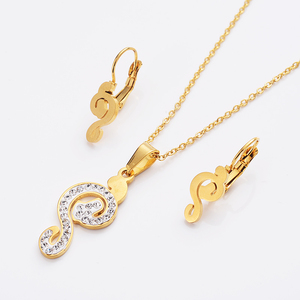 Brillante all'ingrosso Compact Diamante simbolo Musicale Del Pendente Della Collana Compatto Regali <span class=keywords><strong>per</strong></span> la Ragazza Amico/Dei Monili Delle Donne Set - Product Image 1