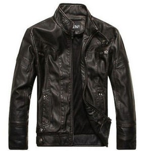 OEM di vendita calda degli uomini di Modo Cappotti Giacche In <span class=keywords><strong>Pelle</strong></span> Lavata In <span class=keywords><strong>Pelle</strong></span> <span class=keywords><strong>Moto</strong></span> Cappotto - Product Image 4