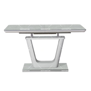 <span class=keywords><strong>Table</strong></span> de salon en <span class=keywords><strong>verre</strong></span> <span class=keywords><strong>trempé</strong></span>, design moderne <span class=keywords><strong>extensible</strong></span>, pour la salle <span class=keywords><strong>à</strong></span> <span class=keywords><strong>manger</strong></span> - Product Image 4