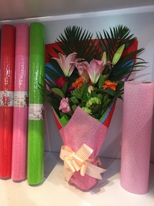 In Và Dập Nổi Thân Thiện Với Môi Trường Polypropylene <span class=keywords><strong>PP</strong></span> <span class=keywords><strong>Spunbond</strong></span> Không Dệt Vải Giấy Hoa Gói - Product Image 4