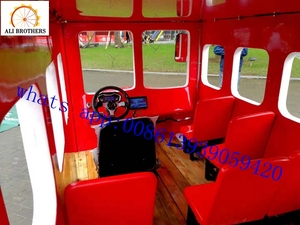 Ultimo disegno giro di divertimento mini batteria elettrica london <span class=keywords><strong>bus</strong></span> treno senza strade per il centro commerciale - Product Image 4