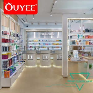Diseño de Interiores de Farmacia con Pintura Blanca y Iluminación, Fabricante de Guangzhou - Product Image 2