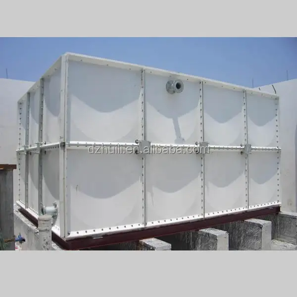 Factory Selling Grote Sectionele Watertank 100000 Liter Frp Water Opslagtank Glasvezel Rechthoekige Grp Water Tank