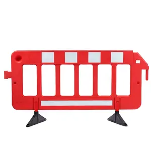 Red White Yellow PE Portable Traffic Barrier Transenne Road Block Equipment