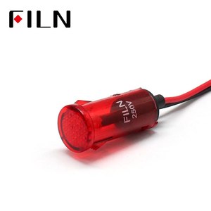 Luz Indicadora LED de Plástico <span class=keywords><strong>Flin</strong></span> de 12.5mm y 24v, Lámpara Indicadora LED Roja y Verde, Lámpara de Señalización LED - Product Image 5