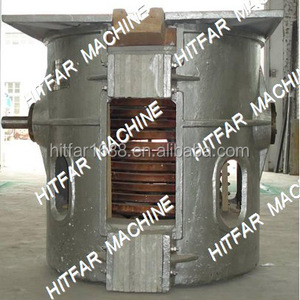 Forno a Induzione Hitfar 250kw 500kg 380V per <span class=keywords><strong>Fusione</strong></span> di Rottami di Ghisa con Sistema di Versamento Inclinabile e Lunga Durata - Product Image 2