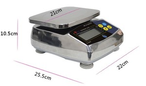 Bilancia digitale impermeabile scientifica 30kg 1g washdown IP65 Protection bilancia per alimenti vegetali-bilancia da cucina da forno - Product Image 5