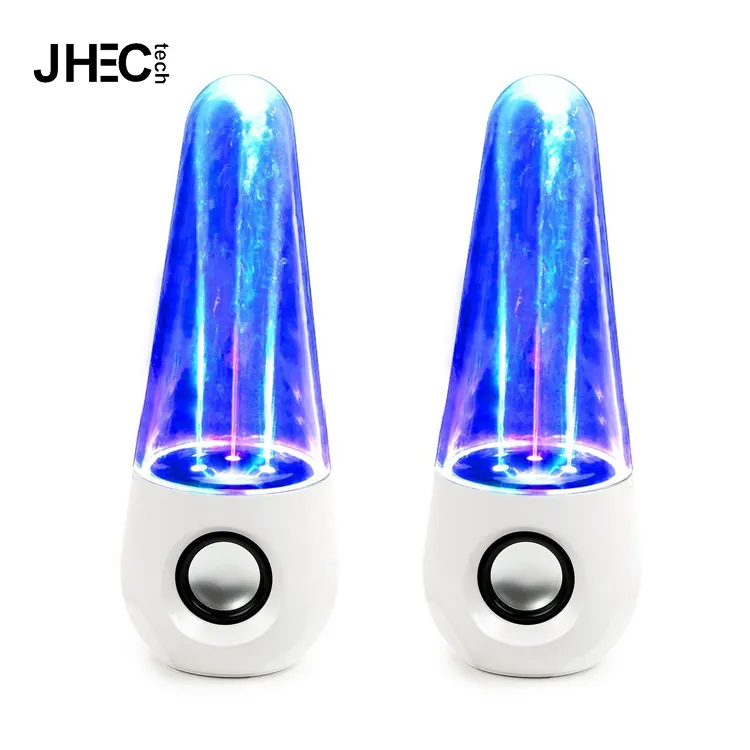 High quality portable mega bass led water dancing music fountain speaker for mp3/mp4/Iphone