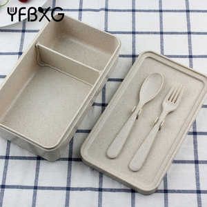 food picks leakproof bento box wheat fiber bento lunch box