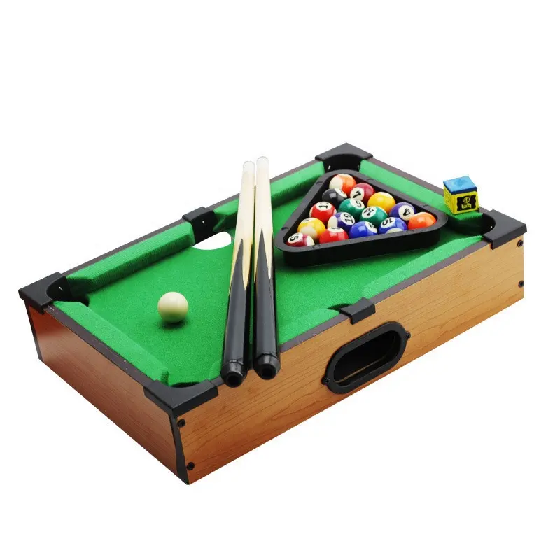 Kids Toys Portable Mini Tabletop Pool Set Billard Game Includes Game Balls Sticks Chalk Brush and Triangle Brinquedos educativos