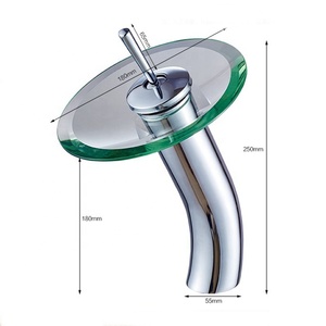 KEDAH <span class=keywords><strong>rubinetto</strong></span> sanitario alta nave lavandino <span class=keywords><strong>rubinetto</strong></span> bagno materiale ottone vetro beccuccio miscelatore <span class=keywords><strong>rubinetto</strong></span> cascata - Product Image 6