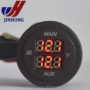 Neue rote LED digital display dual batterie voltmeter 10-60 V