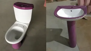 Керамическая раковина для ванной комнаты, из двух частей