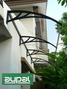 Auvent de porte DIY en polycarbonate et support en plastique, auvent Vx-4 - Product Image 2