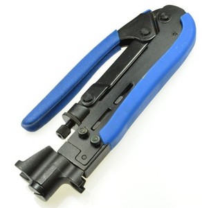 FコネクタTVCATV用の調整可能なRG11RG59RG6同軸ケーブルクリンパー圧縮圧着工具 - Product Image 1